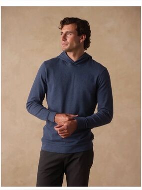 The Normal Brand Puremeso essential hoodie in indigo blue • XL tall